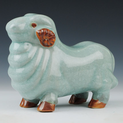 Creative animal sheep ceramic office crafts gift Jahrriesnge porcelain of sheep decoration cna0034