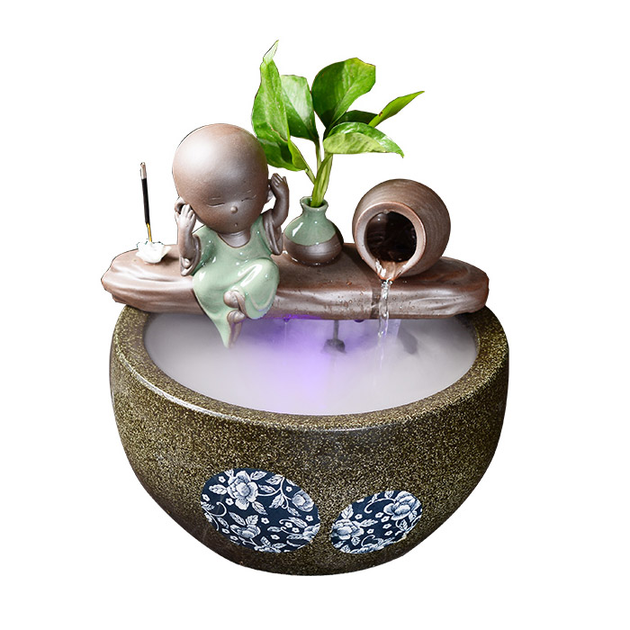 Water decoration fountain ceramic fish tank and ornament living room Jahrriesnge porcelain of cna0050