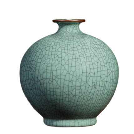 Jingdezhen green ceramic flower vase decoration living room decoration Jahrriesnge porcelain of vase cna0119