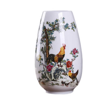 Jingdezhen ceramic chicken flowers and birds small vase Jahrriesnge porcelain of vase cna0152