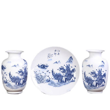 Small vase three-piece decoration living room flower arrangement Jahrriesnge porcelain of vase set 3 pieces cna0191