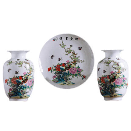 Merry happiness three-piece ceramic small vase Jahrriesnge porcelain of vase set 3 pieces cna0202