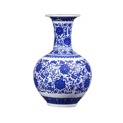 Blue and white porcelain vase modern home living room decoration Jahrriesnge porcelain of white and blue vase cna0241