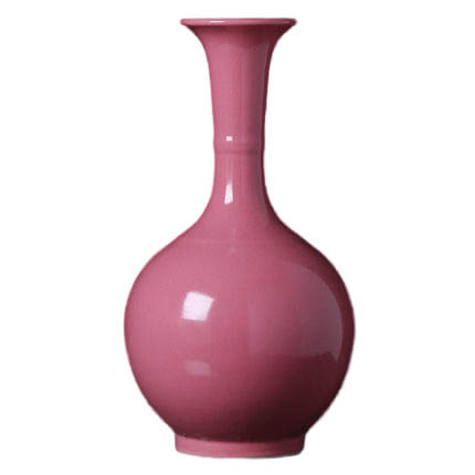 Modern stylish pink ornamental ceramic vase home decoration Jahrriesnge porcelain of beauty vase cna0338