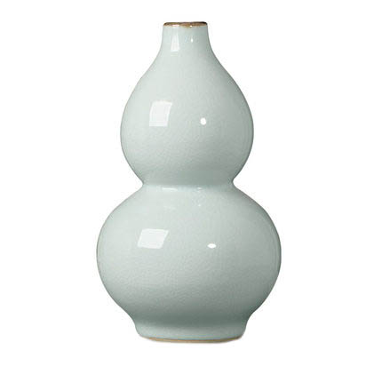 Living room flower arrangement gourd shape cracked ceramic large vase Jahrriesnge porcelain of official kiln crack vase cna0383