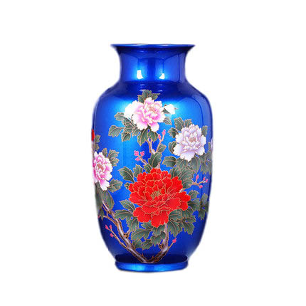Winter melon shape royal color glazed ceramic vase flower arrangement Jahrriesnge porcelain of flowers vase cna0505