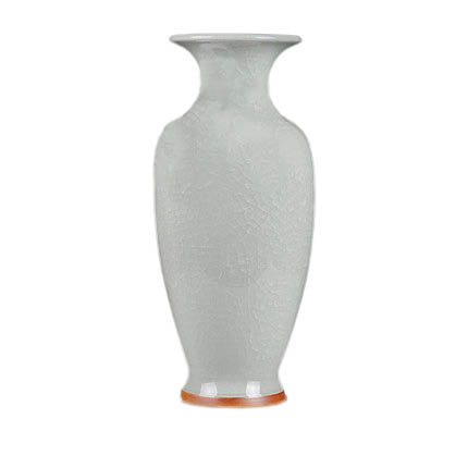 White Jun porcelain cracked glaze ice cracked ceramic vase decoration Jahrriesnge porcelain of Jun porcelain crack glaze ice cube vase cna0614