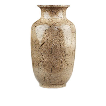 Classical home winter melon shaped amber ceramic vase Jahrriesnge porcelain of fish tail vase cna0791