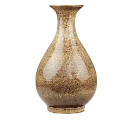 Classical home jar shaped amber ceramic vase Jahrriesnge porcelain of fish tail vase cna0792