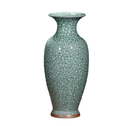 Jun porcelain cracked glaze ceramic green vases for living room Jahrriesnge porcelain of jun porcelain crack glaze white ice cube cna0841