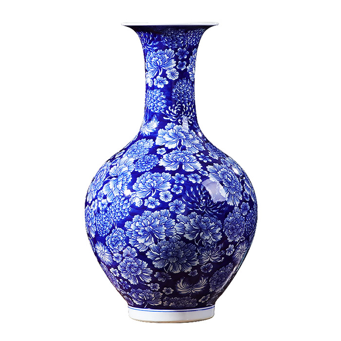 Blue and white ceramic antique vase for flowers multiple styles Jahrriesnge porcelain of crack glaze red vase cna0950