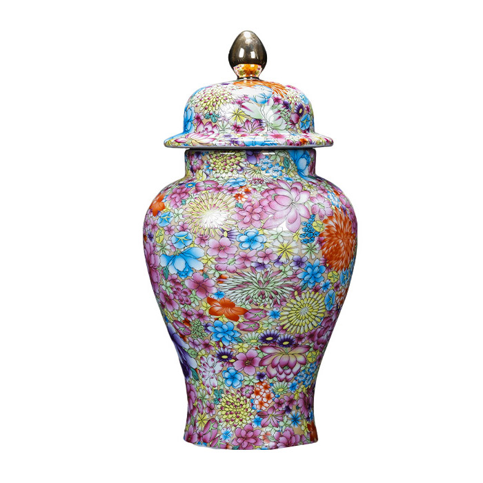 Vintage Qing dynasty multi-flowers ceramic vases multiple styles Jahrriesnge porcelain of vase cna0996