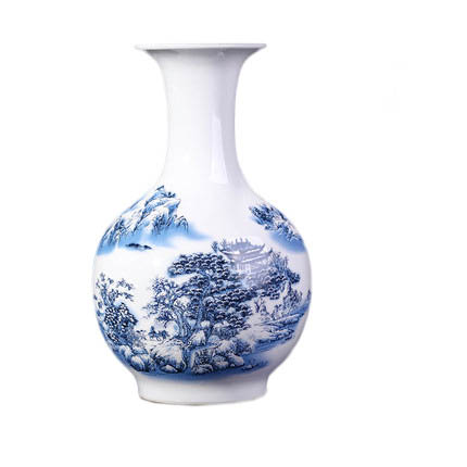 Landscape scenery chinese ceramic vase and ornament for flower Jahrriesnge porcelain of vase cna1017
