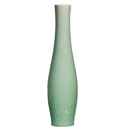 Jingdezhen green antique cracked glaze ceramic vase for bedroom Jahrriesnge porcelain of crack glaze vase cna1024