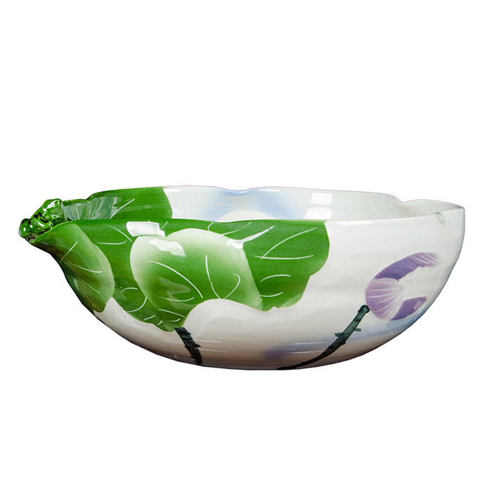 Middle water lily porcelain fish sink or tank multiple styles Jahrriesnge porcelain of cna1154