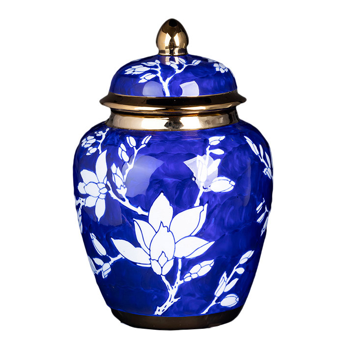 Antique small blue and white china ceramic storage vase living room Jahrriesnge porcelain of small vase cna1160