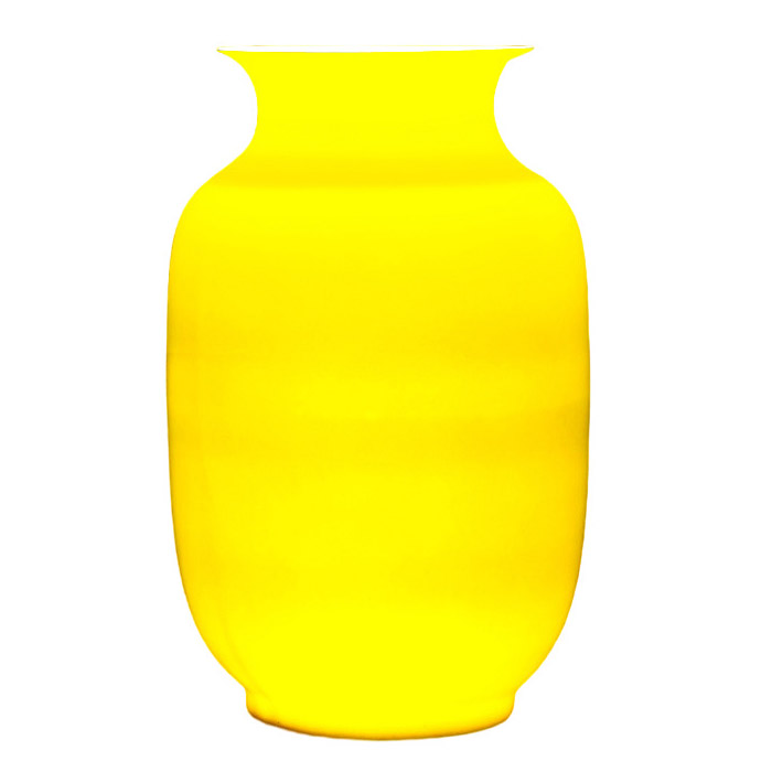 Yellow thin tire ceramic floor standing flower vase and ornament Jahrriesnge porcelain of cna1230