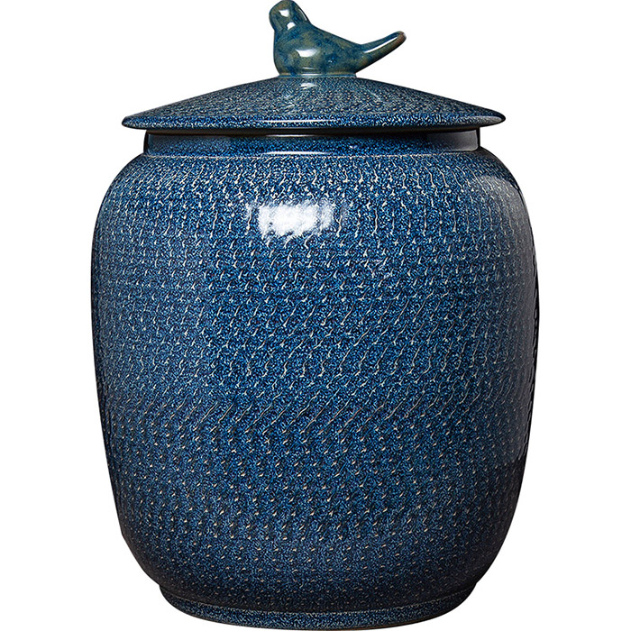 Blue Sealed moisture-proof enamel porcelain pottery storage pots Jahrriesnge porcelain of cna1233