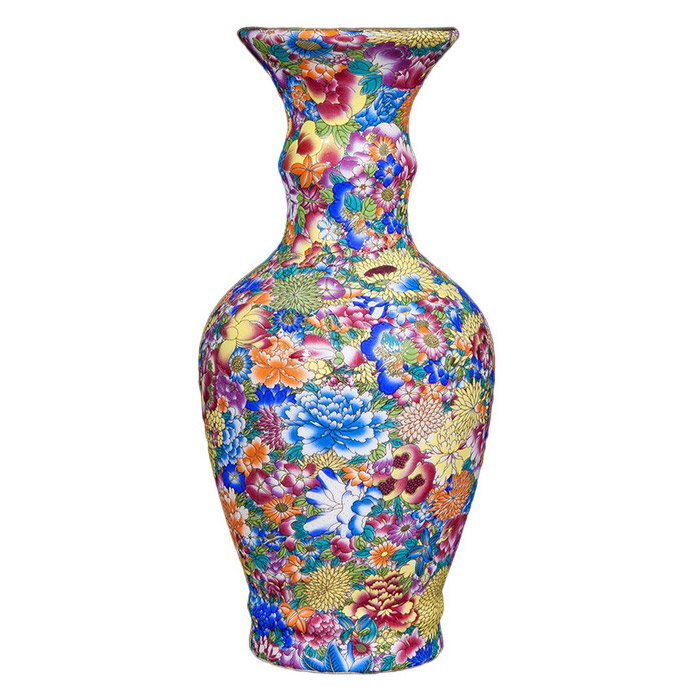 Chinese famille porcelain flower vase decoration home accessories Jahrriesnge porcelain of cna1235