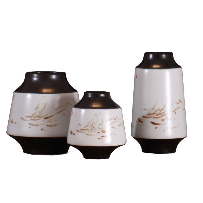 Jingdezhen three-piece ceramic vases and ornaments for flowers Jahrriesnge porcelain of vase set 3 pcs cna1245
