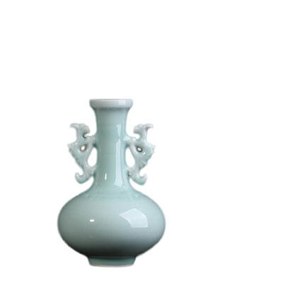 Flat belly ceramic celadon vase for flower arranging home accessories Jahrriesnge porcelain of small vase cna1337