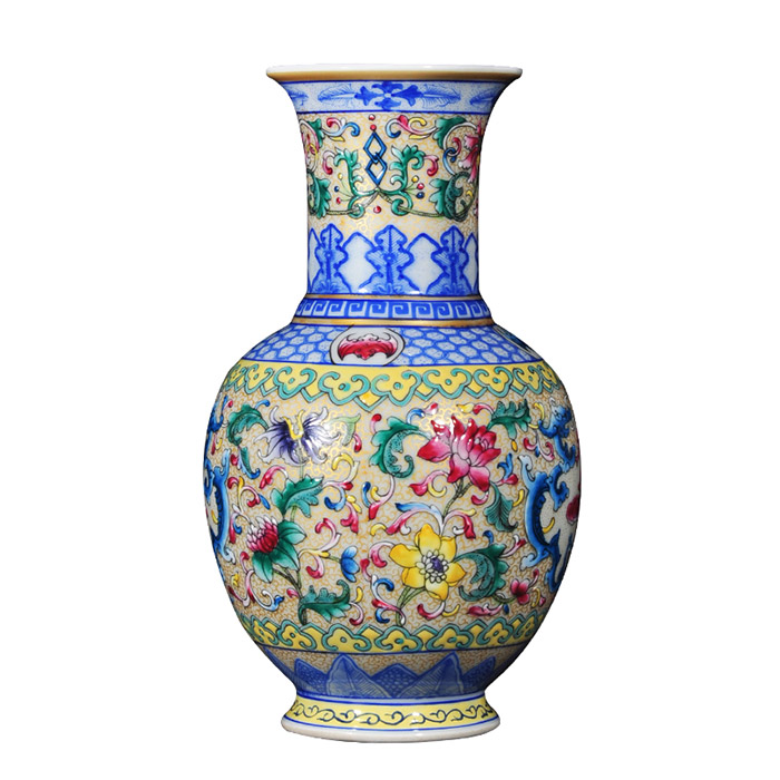 Jingdezhen oriental coloured pastel porcelain vases and ornaments Jahrriesnge porcelain of cna1368