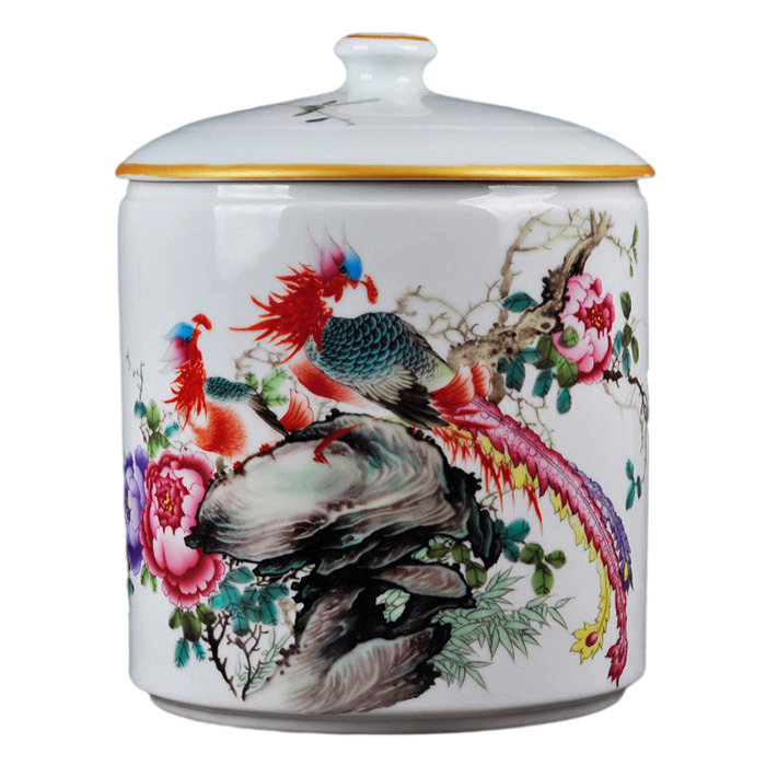 Jingdezhen oriental vintage sealed storage ceramic pastel tea pots Jahrriesnge porcelain of cna1375