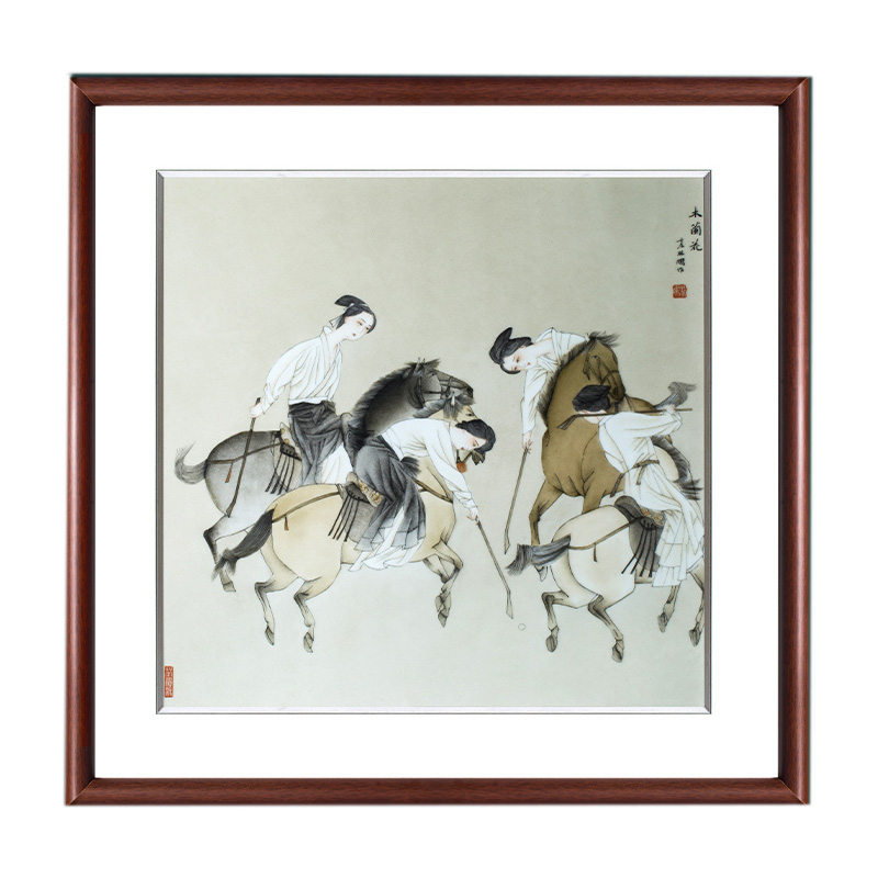 Hand painted figure porcelain plate painting for sofa background wall Jahrriesnge porcelain painting of cna1539