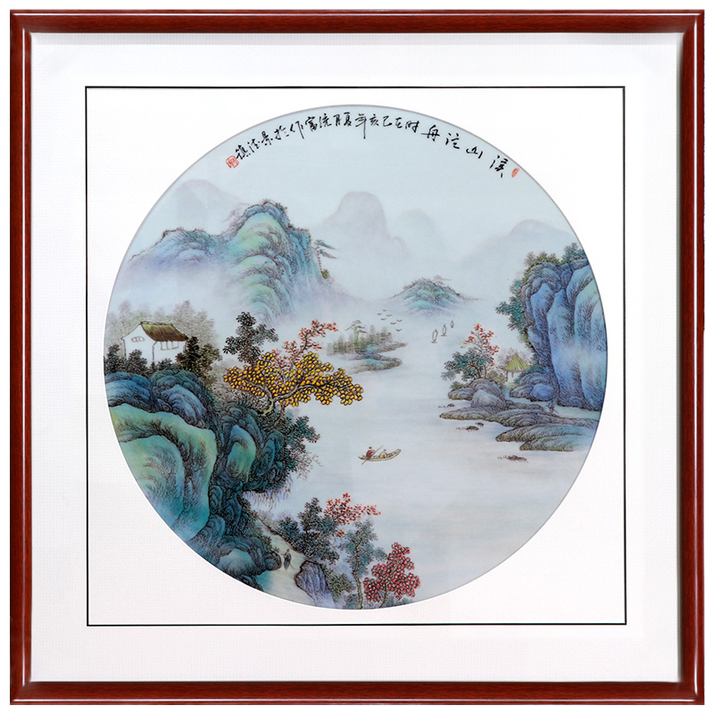 Hand painted porcelain plate painting modern background wall Jahrriesnge porcelain painting of cna1603