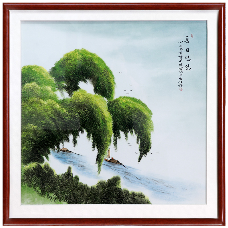 European blue and white hanging painting porcelain plate painting home Jahrriesnge porcelain painting of cna1625