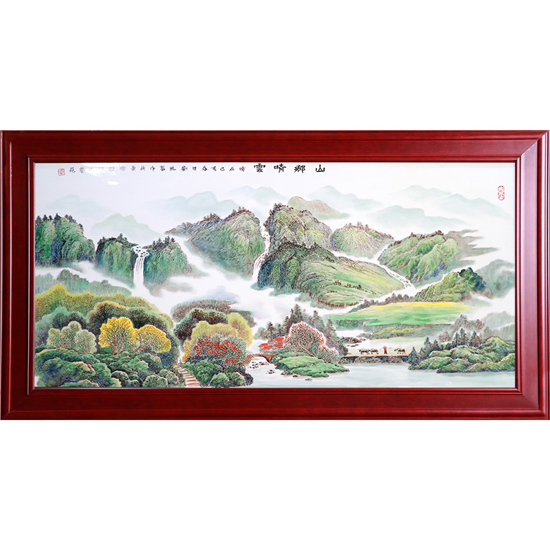 Jingdezhen large Hand-painted ceramics Plate Painting home ornaments Jahrriesnge porcelain painting of cna1637