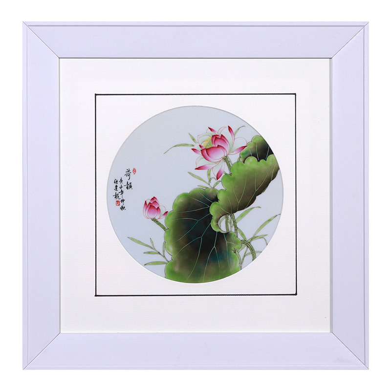 Hand-painted porcelain plate painting background wall decoration Jahrriesnge porcelain painting of cna1650