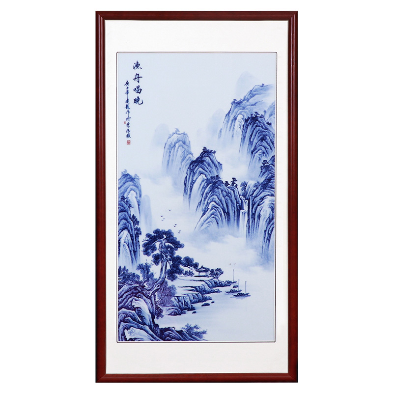 Jingdezhen modern minimalist porcelain plate painting living room sofa Jahrriesnge porcelain painting of cna1652