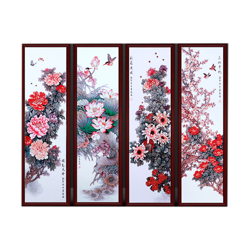 Jingdezhen ceramic hanging painting plate decorative screen wall Jahrriesnge porcelain painting of cna1667