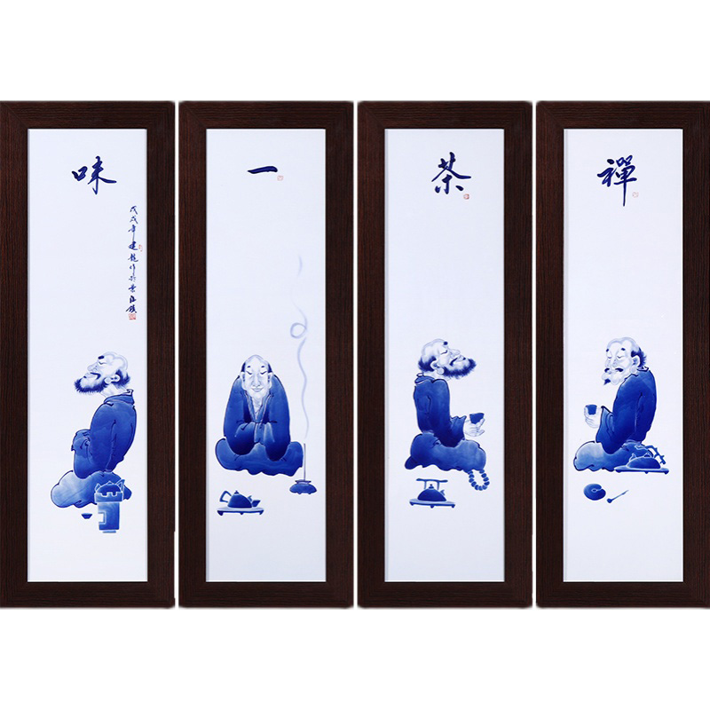 Jingdezhen hanging figure porcelain plate painting decorative screen Jahrriesnge porcelain painting of cna1668