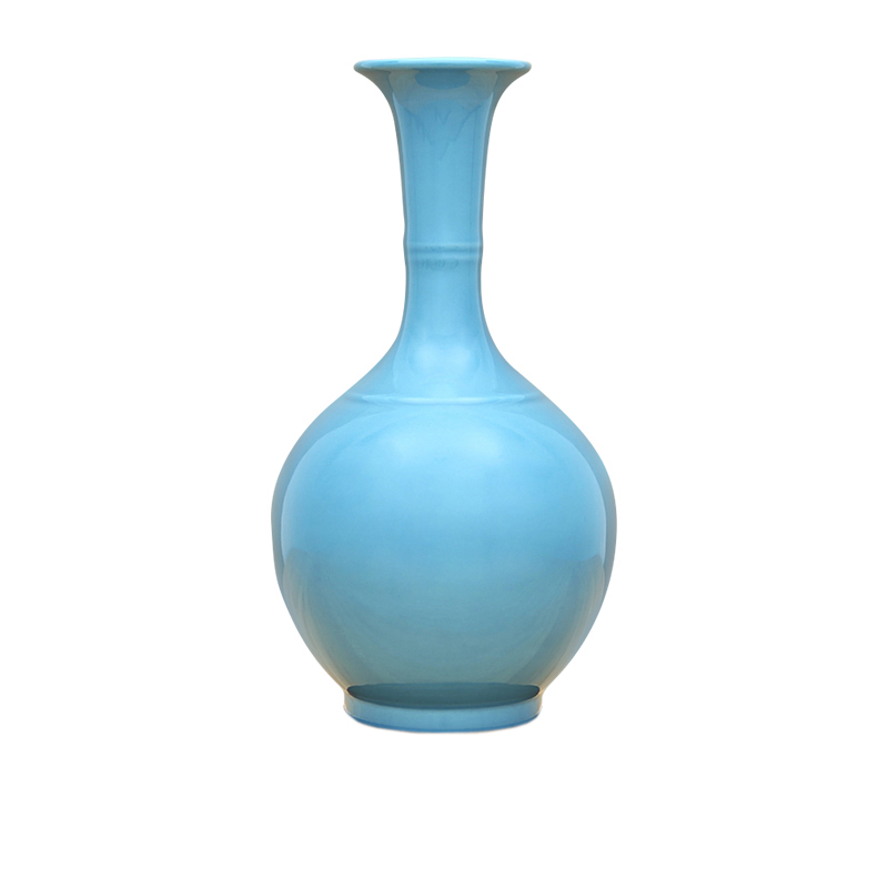 Jingdezhen blue glaze ceramic flower vase living room decorations Jahrriesnge porcelain of cna1698