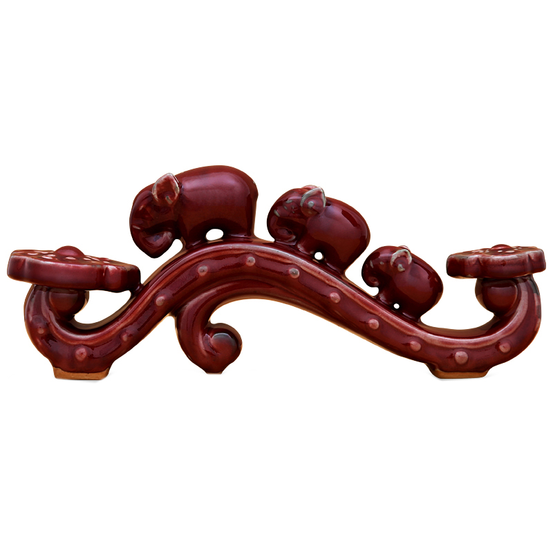 Jingdezhen red Jun porcelain red lucky ornaments for living room Jahrriesnge porcelain of cna1700