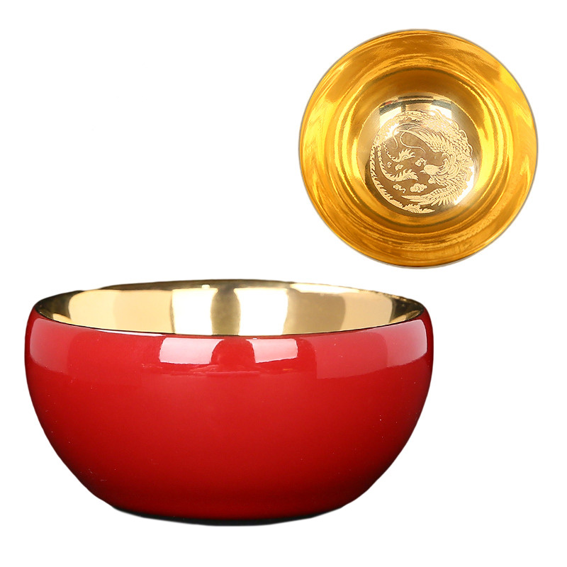 Red kung fu tea set tea cup master single cup Jahrriesnge porcelain of cna1702