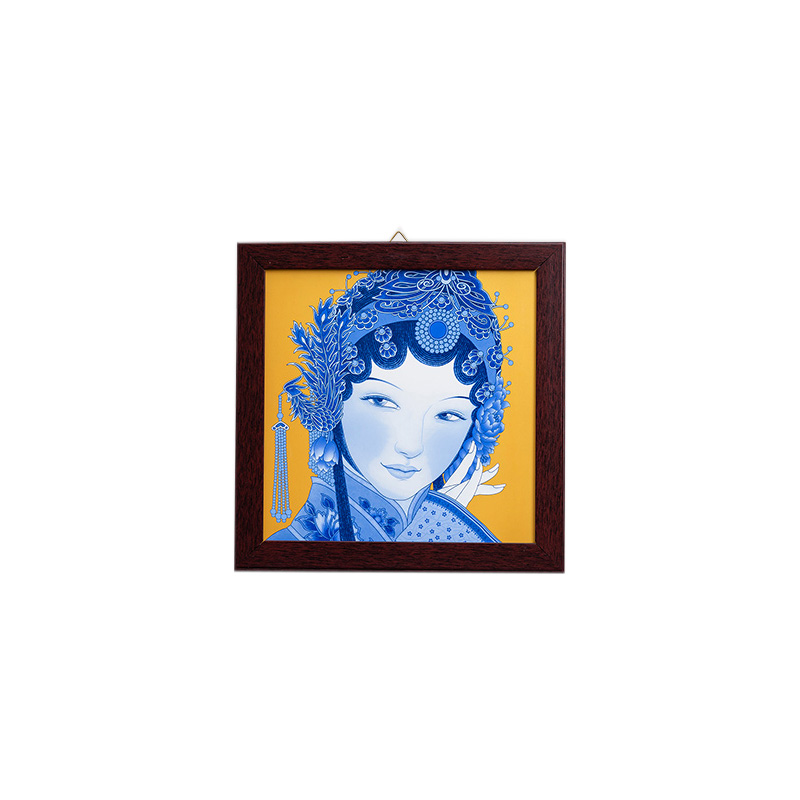 Jingdezhen sun and montains ceramic porcelain painting living room Jahrriesnge porcelain painting of cna1704