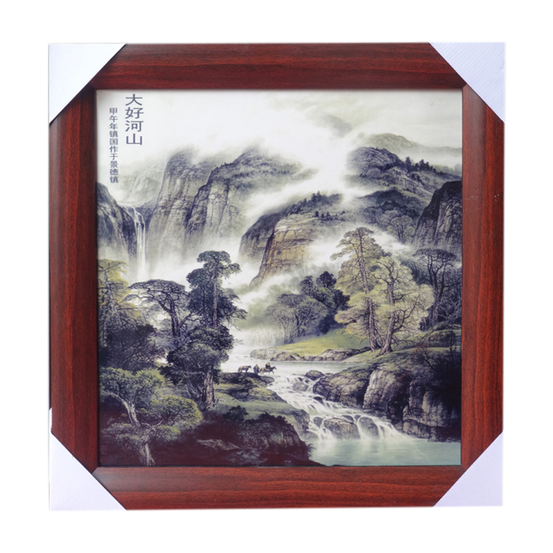 Jingdezhen landscape ceramic painting hotel club teahouse decoration Jahrriesnge porcelain painting of cna1734