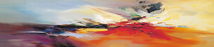 Jahrriesnge Architecture of hotel bedside long decorative painting lpf04316