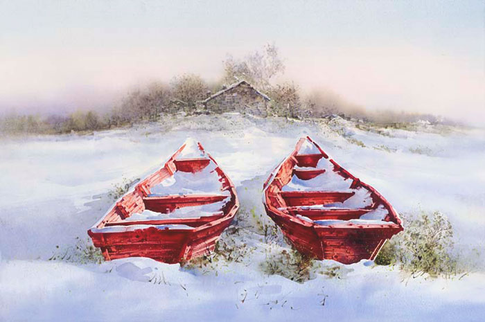 Jahrriesnge Landscape of boats lpf08249 