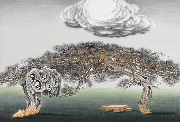 JAHRRIESNGE Landscape of trees lpf08879 